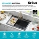 preview thumbnail 148 of 146, KRAUS Bellucci Workstation Topmount Drop-in Granite Kitchen Sink