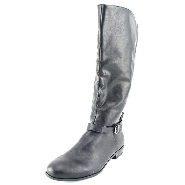 Style & Co Faee Women Round Toe Synthetic Black Knee High Boot