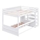 preview thumbnail 14 of 35, Full Over Full/Futon Bunk Bed w/ Stairs, Small Shelf & 3 Drawers, Bottom Bed can be Converted into Daybed, Convertible Bunk Bed