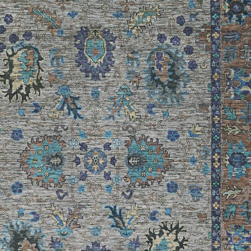 HomeRoots Floral Traditional Rectangle Outdoor Rug