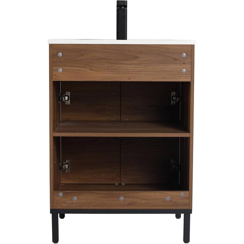 Blossom 24-Inch Freestanding Bathroom Vanity with SMC Sink