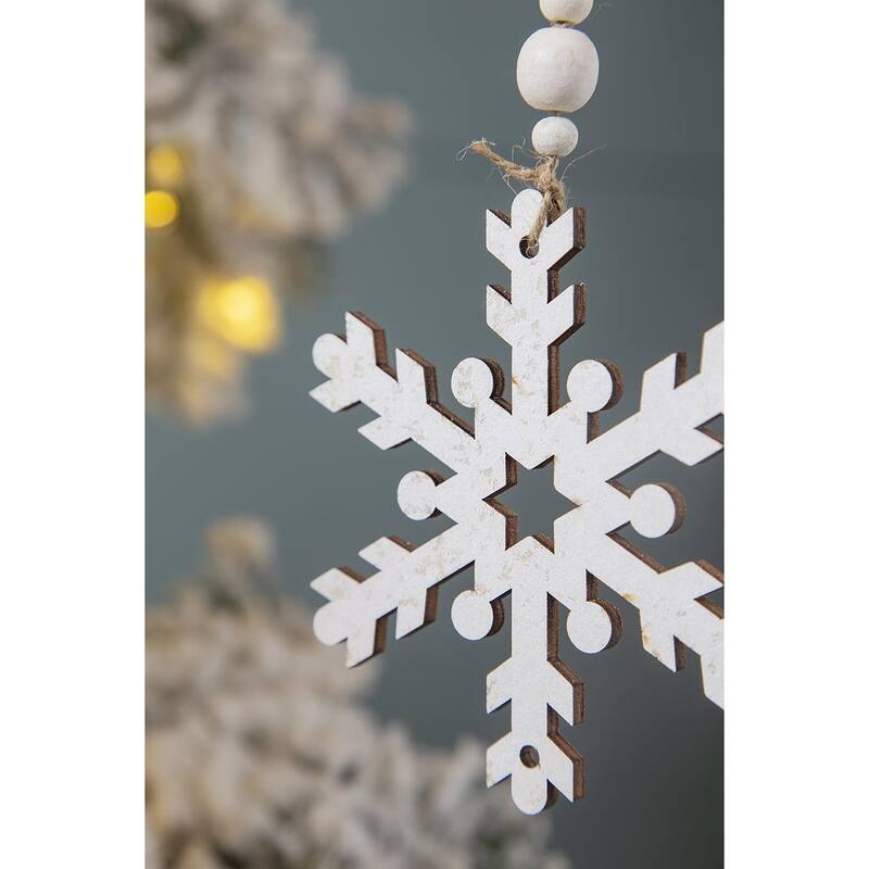 9.8x4.7" Snowflake Ornament, Hanging Home Decor Accents for Christmas Tree, Holiday Display, Set of 12
