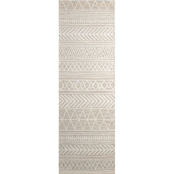 Bashian Nuncio Transitional Hand Tufted Area Rug - 2'6" x 8' - Beige