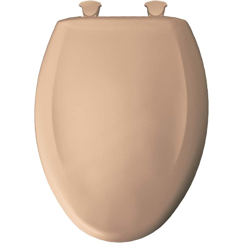 Bemis Elongated Plastic Toilet Seat in Ice Grey with STA-TITE Seat Fastening System, EasyClean & Change Blush ( )
