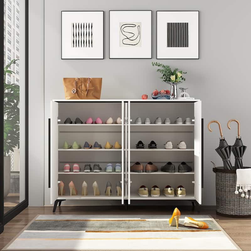 55.1"W End Table Sideboard Entryway Shoes Storage Cabinet Buffet