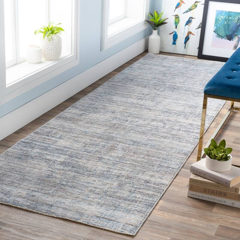Livabliss Modern & Contemporary Presidential Abstract Area Rug - 3'3" x 10' - Grey