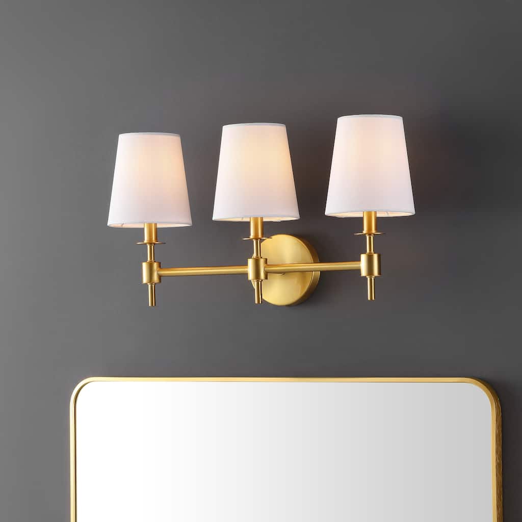 SAFAVIEH Lighting Youko 21-inch Modern & Contemporary Wall Sconce (3-Bulb) - 7Wx21Dx11H