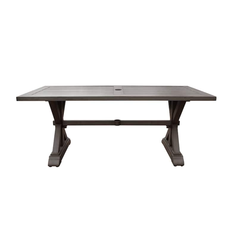 Lamphere Modern Outdoor Aluminum Dining Table by Christopher Knight Home - 71.00" L x 31.50" W x 29.50" H