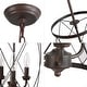 preview thumbnail 7 of 8, Farmhouse Rustic 1-Light Cage Cylinder Pendant Light for Kitchen Island - W 9.1"x H 24.4"