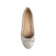 preview thumbnail 3 of 1, JOURNEE COLLECTION Womens Gray Bow Accent Padded Slip On Ballet Flats 7.5 Medium
