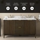 preview thumbnail 58 of 168, Gabi Bathroom Vanity with White Engineered Stone Top