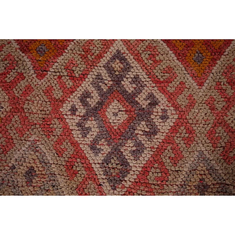Oushak Turkish Vintage Runner Rug Handmade Wool Carpet - 2'8"x 12'3"