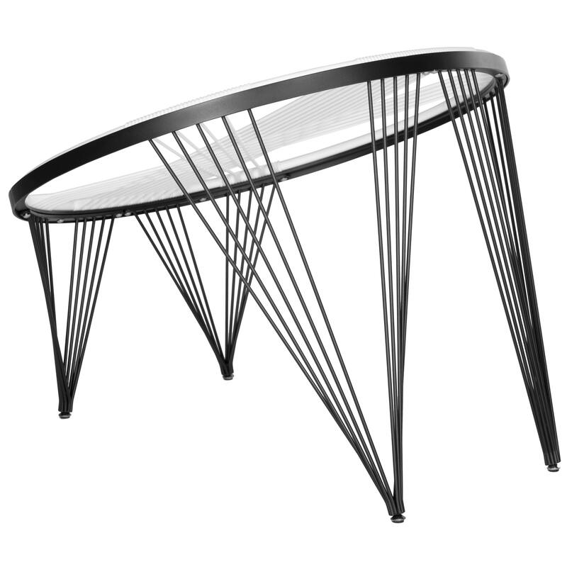 SAFAVIEH Mara Launchpad All White Chair - 36"x36"x28" - 36Wx36Dx28H - White/Black
