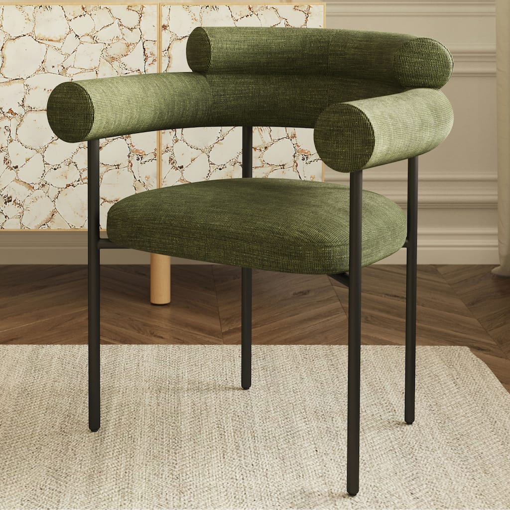 Poly & Bark Bolus Dining Chair - Performance Fabric for Stain and Spill Resistant