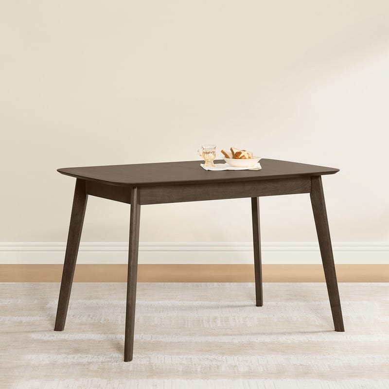 Spruce & Spring Extendable Dining Table Set with Upholstered Dining Chairs