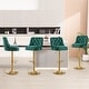 preview thumbnail 3 of 30, HOMYKA 360 Degrees Swivel Velvet Bar Chair With Adjustable Height of 4