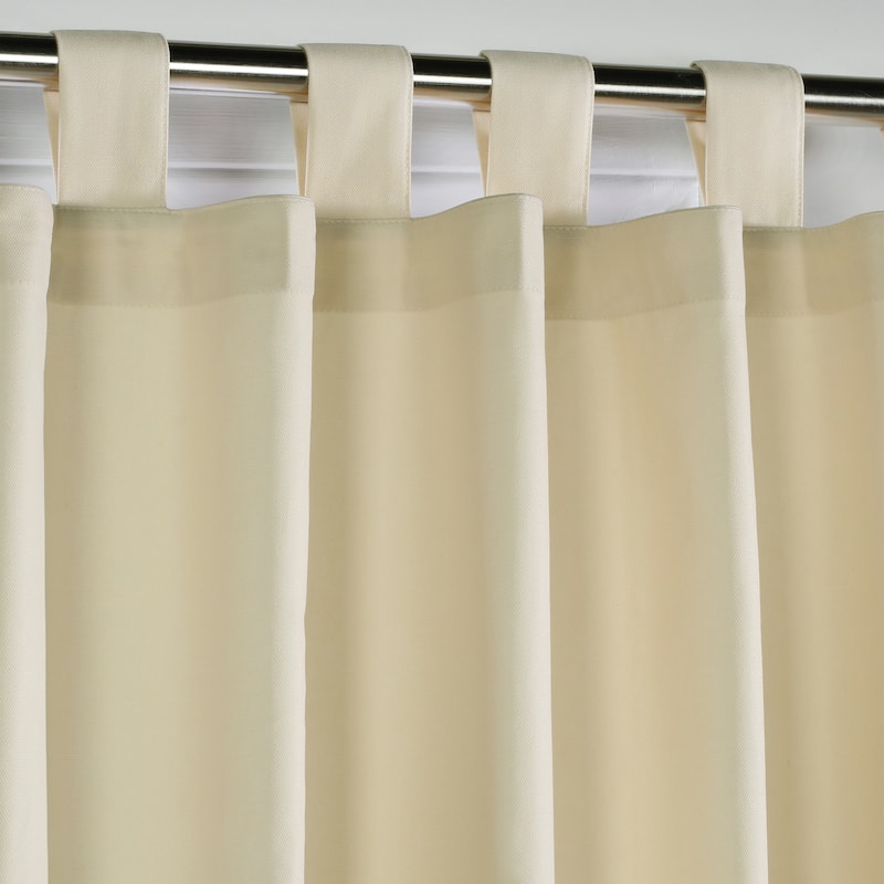 ThermaLogic Weathermate Insulated Cotton Tab Top Curtain Panel - Pair