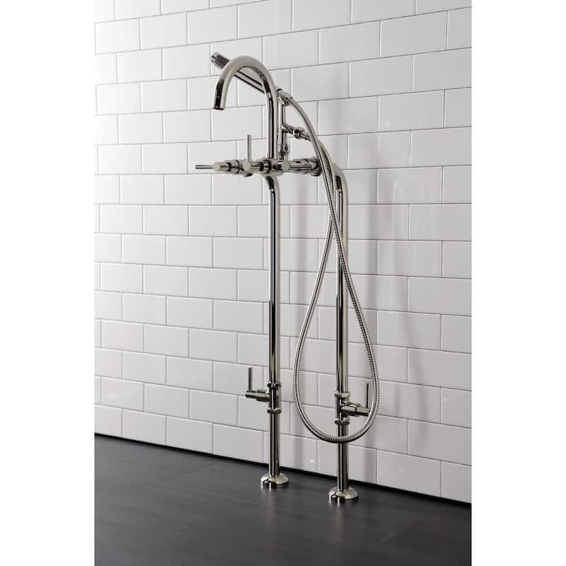 Kingston Brass Concord Floor Mounted Tub Filler with Built-In Diverter