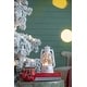 preview thumbnail 2 of 10, Christmas Plastic White Lantern With Snowman