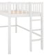preview thumbnail 9 of 22, Twin Low Loft Bed with Ladder & Slide, White