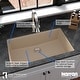 preview thumbnail 23 of 47, Karran Undermount 32.5 in. Large Single Bowl Quartz Workstation Kitchen Sink