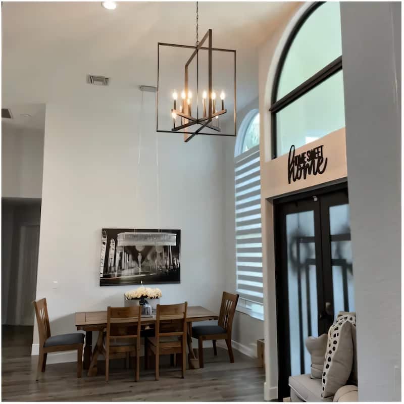 Acroma 12-light Geometric Large Farmhouse Chandelier