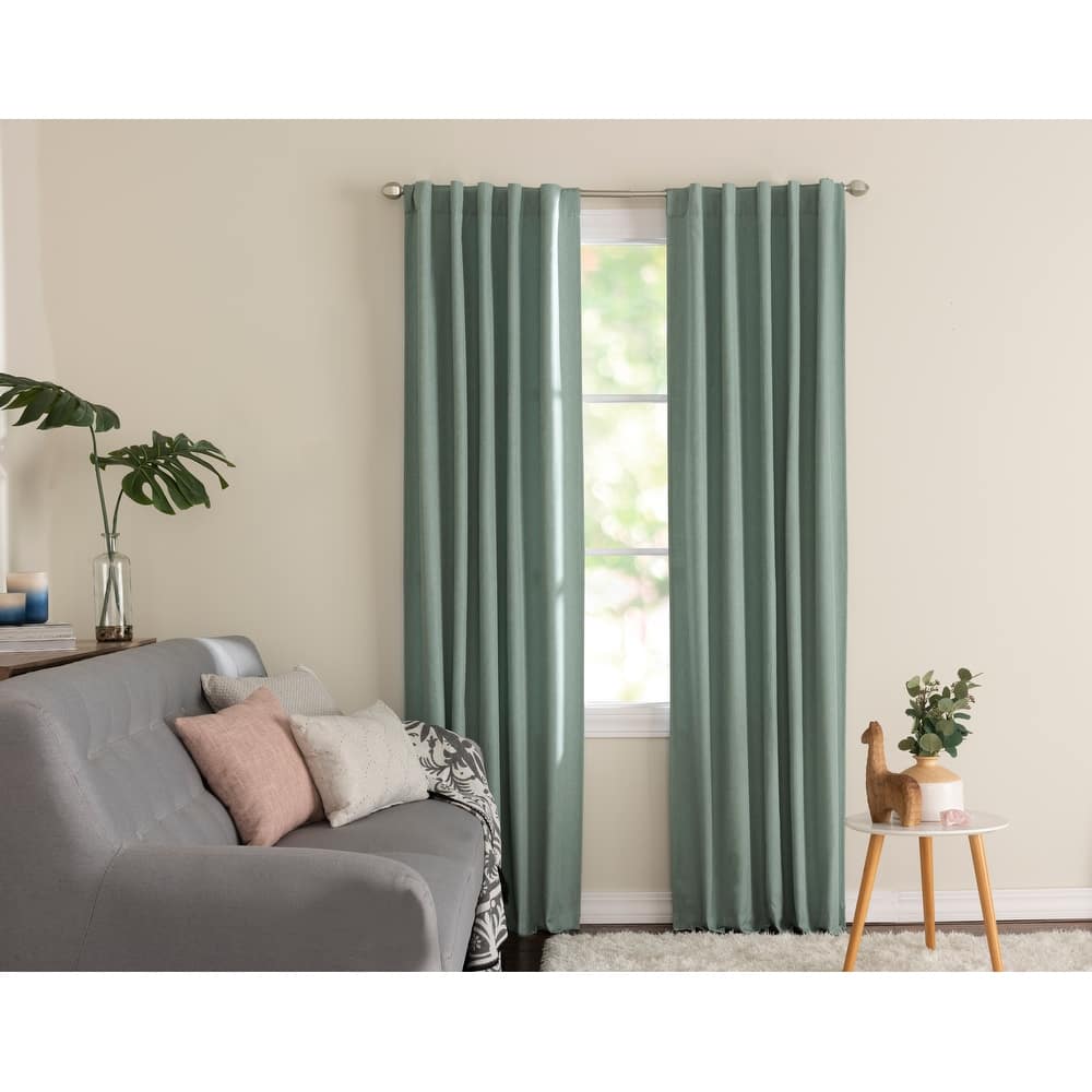 Miller Curtains WAKEFIELD Hidden Back Tab Blackout Panel