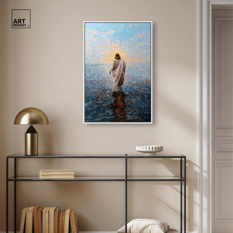 Water Walker Mosaic I Canvas by Art Remedy