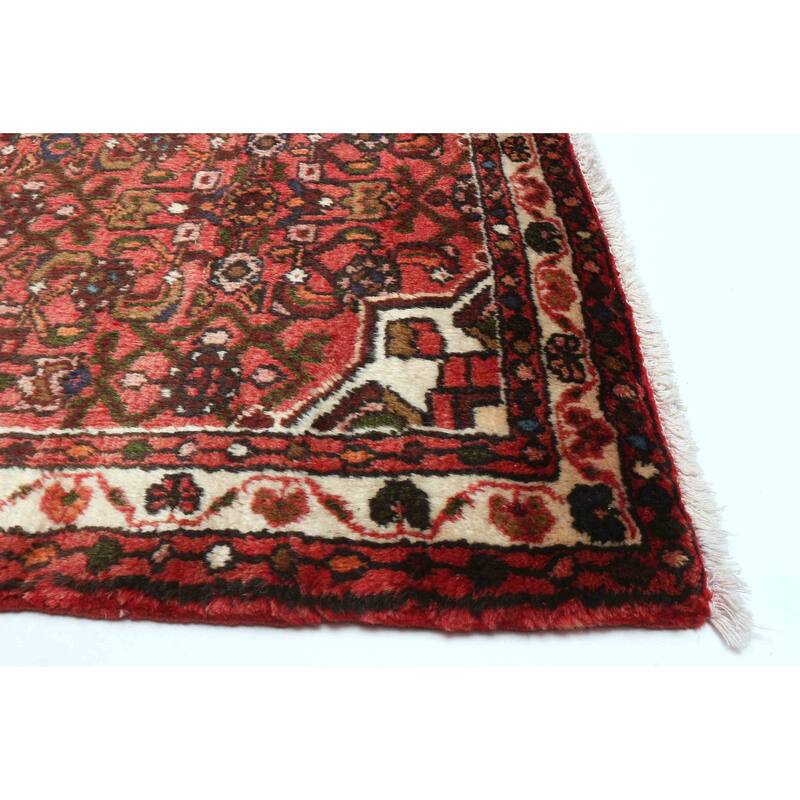 ECARPETGALLERY Hand-knotted Andelz Red Wool Rug - 2'10 x 11'1
