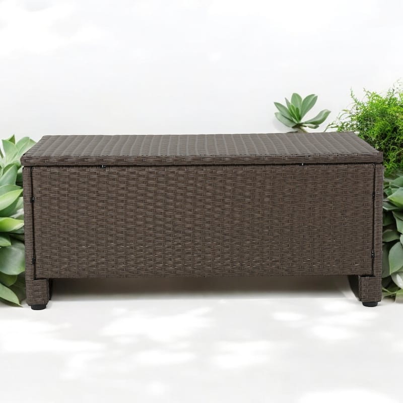 4-Piece Outdoor Sofa Set with Cushions, PE Wicker Rattan Seating Group with Loveseat - Backyard, Patio, or Garden
