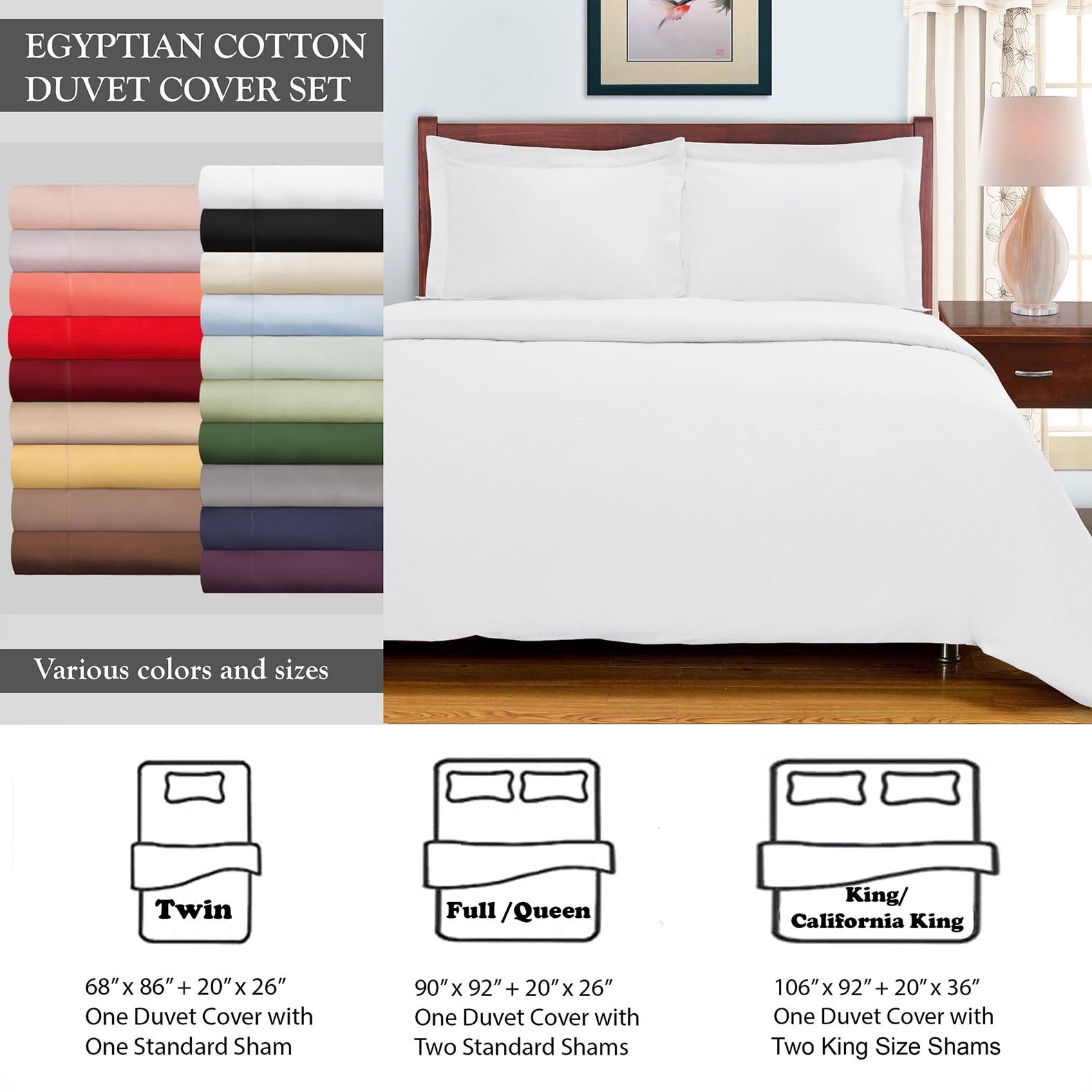 Superior 700 Thread Count Solid 3 Piece 100-percent Egyptian Cotton Duvet  Cover Set - On Sale - Bed Bath & Beyond - 2859344