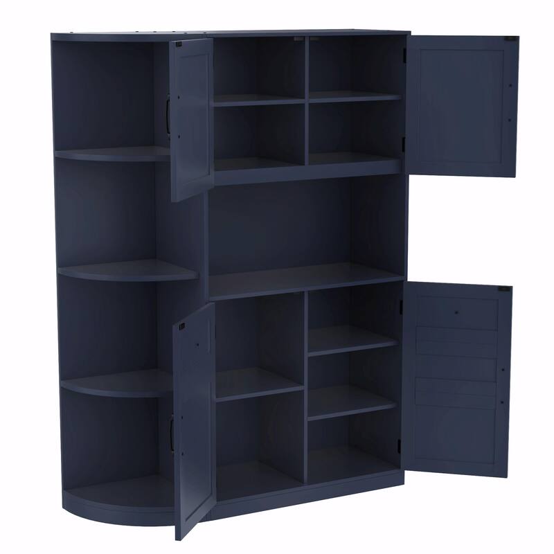 Multifunctional Left-Right Combination Hall Cabinet with Storage and 4 Hooks