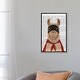 preview thumbnail 3 of 13, iCanvas "Super Llama" by Fab Funky Framed
