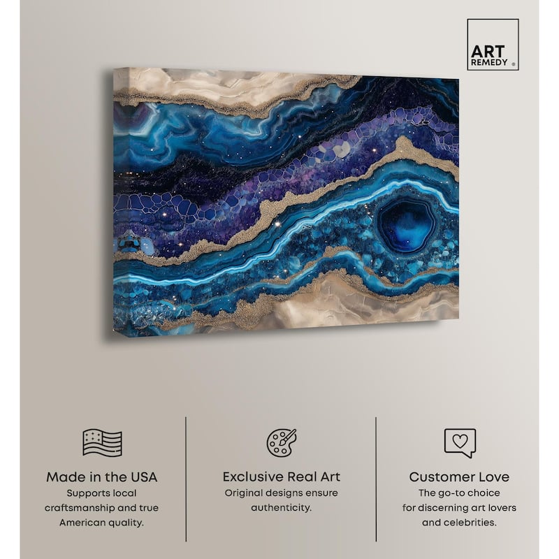 Galactic Geode I Canvas by Art Remedy, Gallery Wrapped