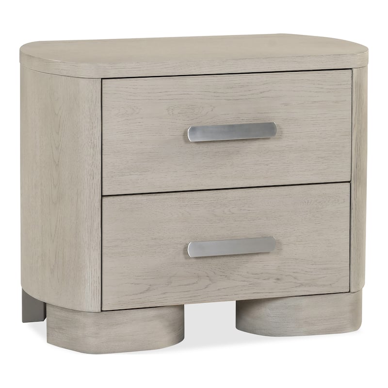 Furniture of America Weegin Modern 5-Piece White Oak Wood Panel Bedroom Set