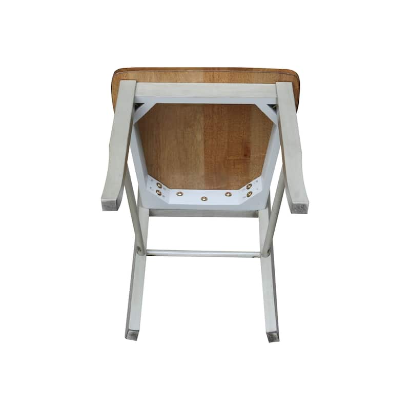 International Concepts Solid Wood Madrid Ladderback Chairs, Set of 2