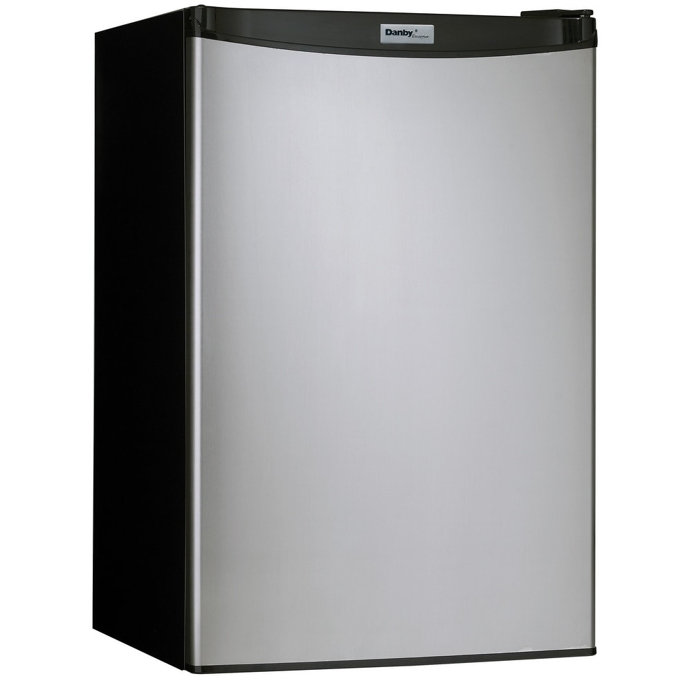 Danby DCR044A2 21" Wide 4.4 Cu. Ft. Energy Star Free Standing Compact Refrigerator with Freezer and CanStor (Black)