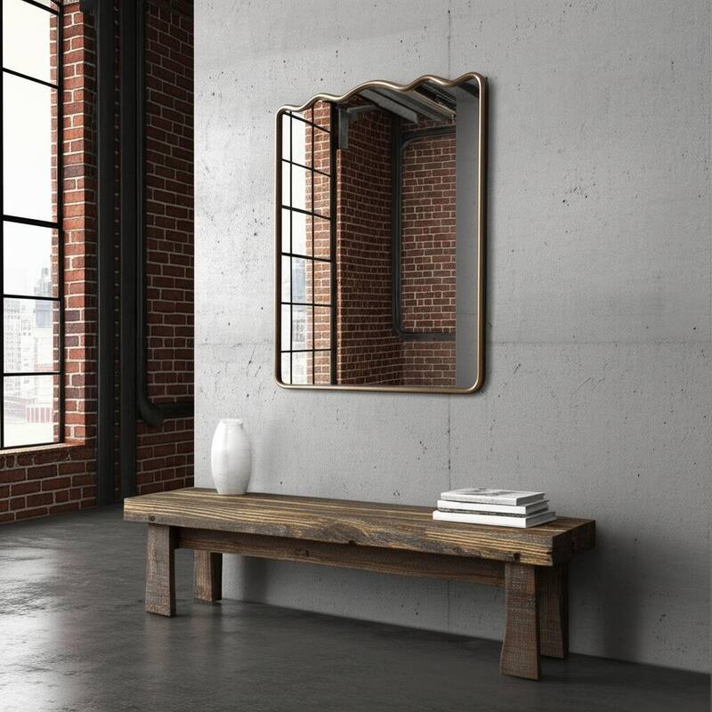 Savoy Ripple Mirror - 30H x 24W x .3/4D