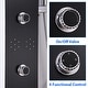 preview thumbnail 4 of 3, 55in. LED Shower Panel System with Body Jets in Silver and Black