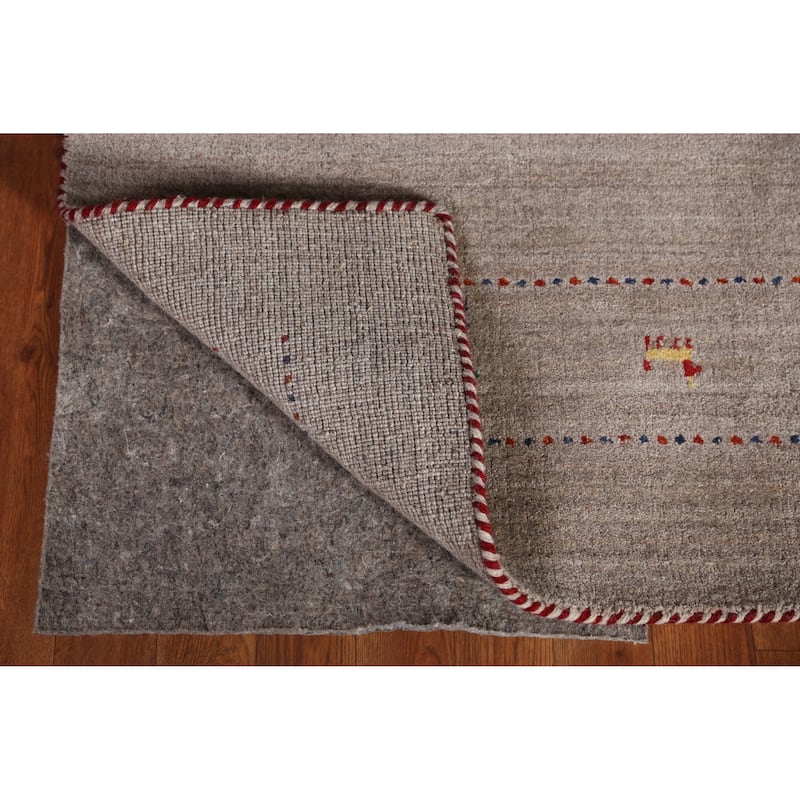 Gabbeh Indian Area Rug Handmade Multi-Color Wool Carpet - 5'0" x 7'9"