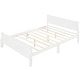 preview thumbnail 92 of 97, Wood Frame Platform Bed with Curved Headboard and Footboard