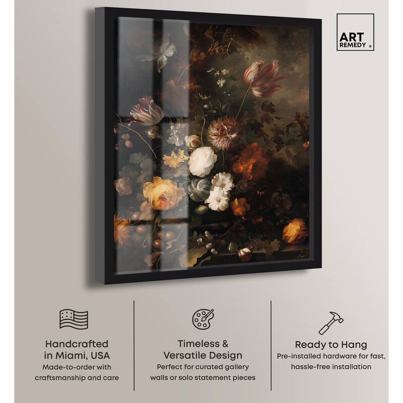 Shadowed Petal Secrets II Shadowbox by Art Remedy
