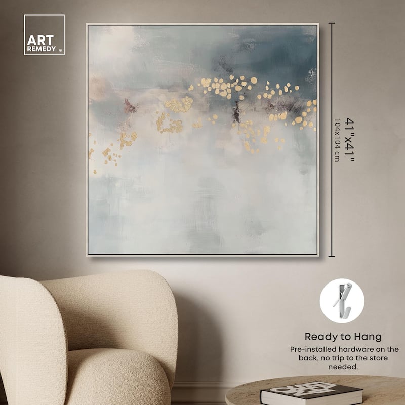 Golden Scatter Canvas by Art Remedy