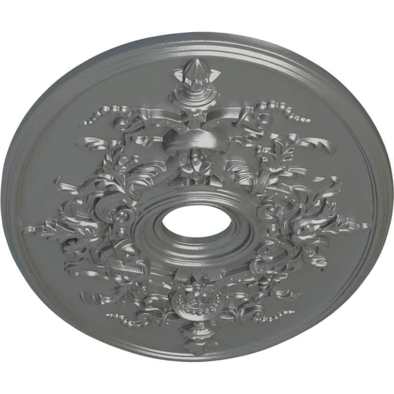 30 3/4"W x 21/14"H x 3 7/8"ID x 1 5/8"P Alexa Ceiling Medallion