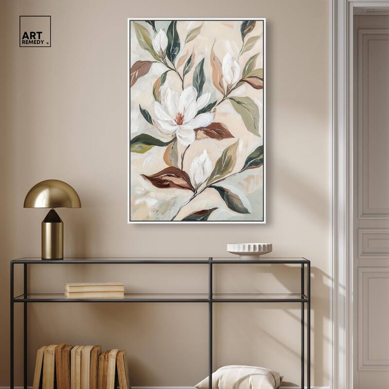 Soft Magnolia I Canvas by Art Remedy
