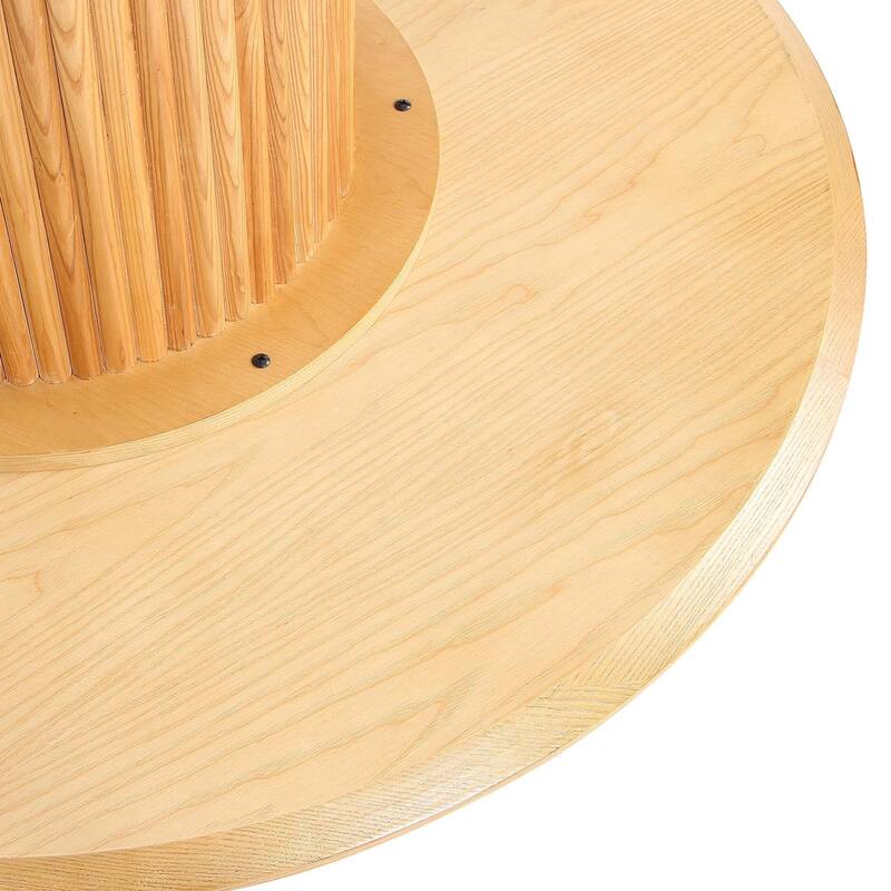 Manhattan Comfort 7-Piece Hathaway Modern 59.05 Solid Wood Round Dining Set