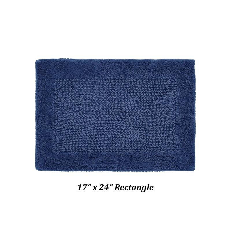 Better Trends Bath Rugs 100% Cotton Tufted Soft & Water Absorbent Bathroom Rug for Shower, Sink Bath Mats Edge Collection