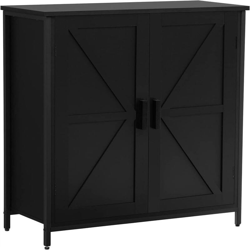 Buffet Cabinet - 11.8"D x 27.6"W x 31.5"H - black