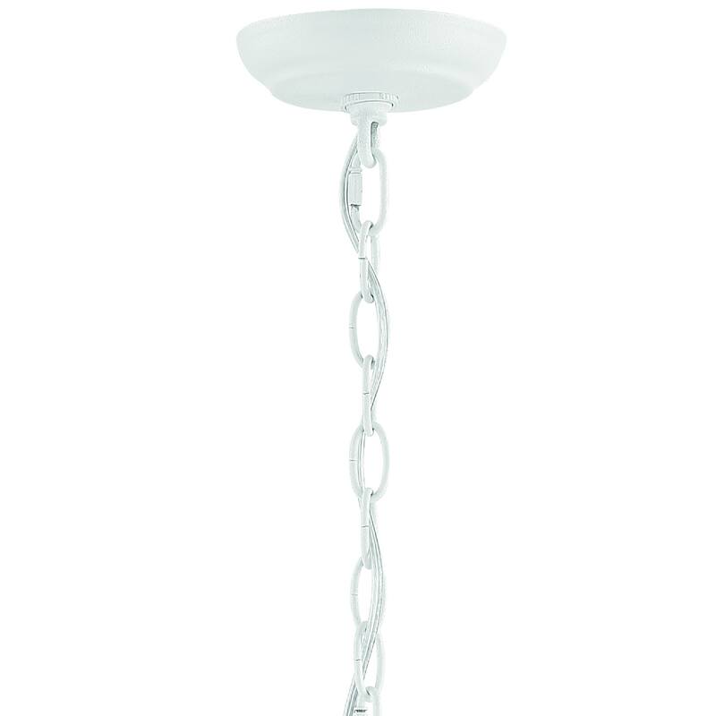 Broche 4 Light Matte White Chandelier - 16'' W x 18.75'' H