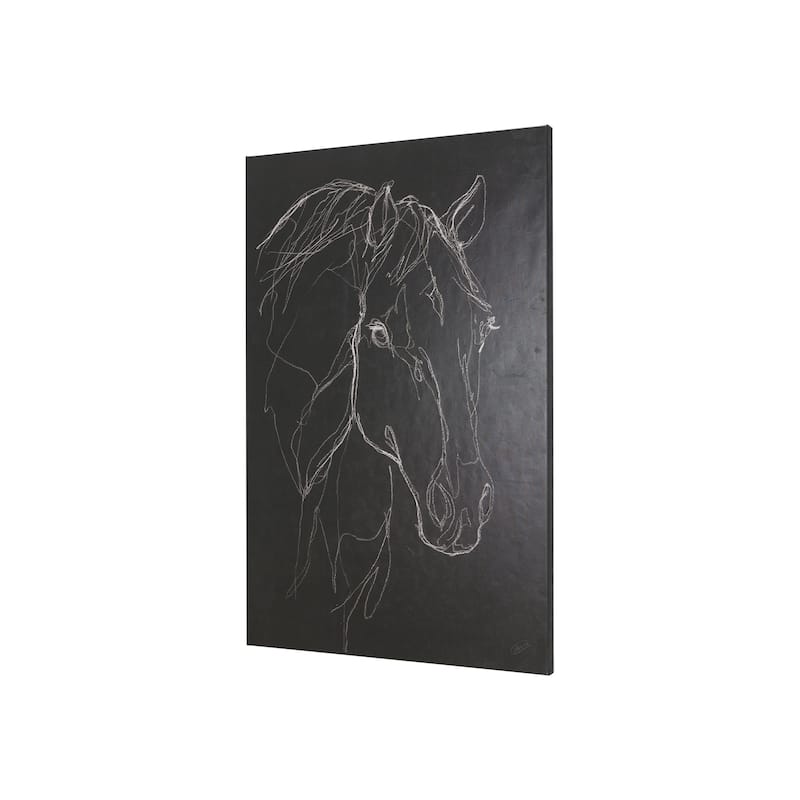 Thoroughbred Dark III (28 x 42) Canvas Art Print